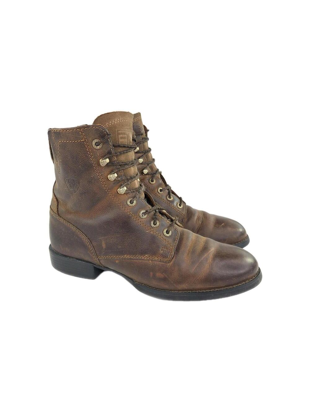 Ariat Women's Heritage Lacer II Boots US 9 B Dark Brown Lace-Up Cowgirl Boot